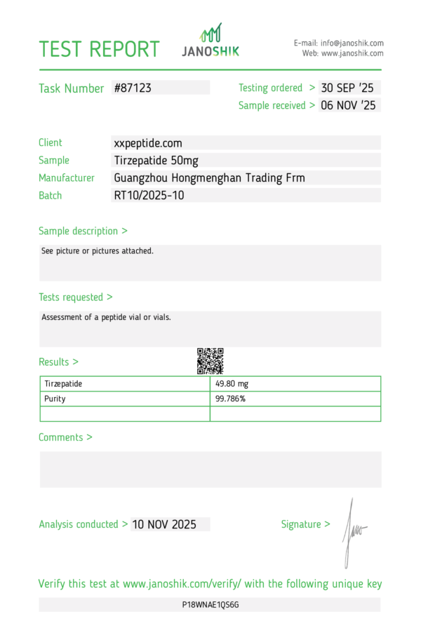 TR50 HMH Tirzepatide 50mg